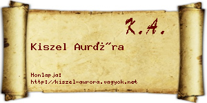 Kiszel Auróra névjegykártya